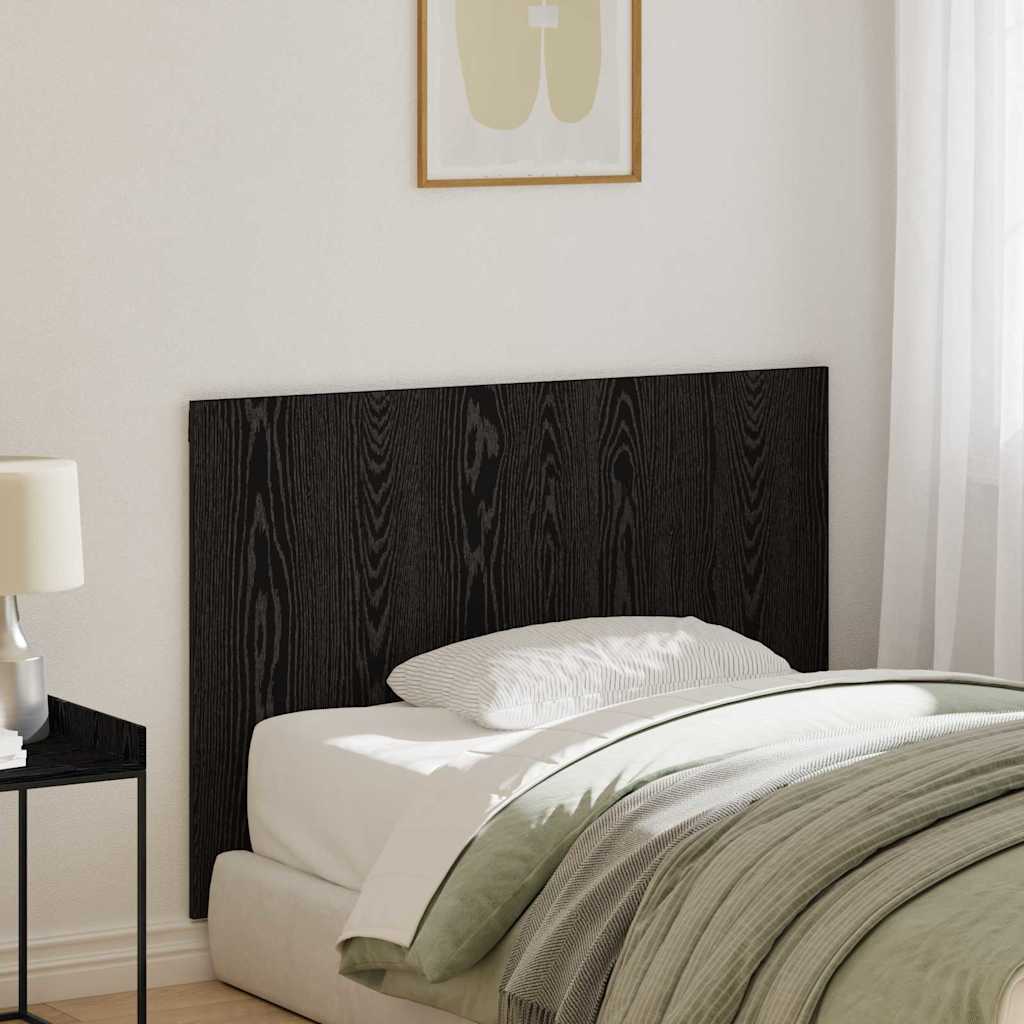 Bed Hoofdbord Wandgemonteerd Zwart Eiken Bewerkt hout is nu te koop bij PeponiXL, paradijselijk wonen!