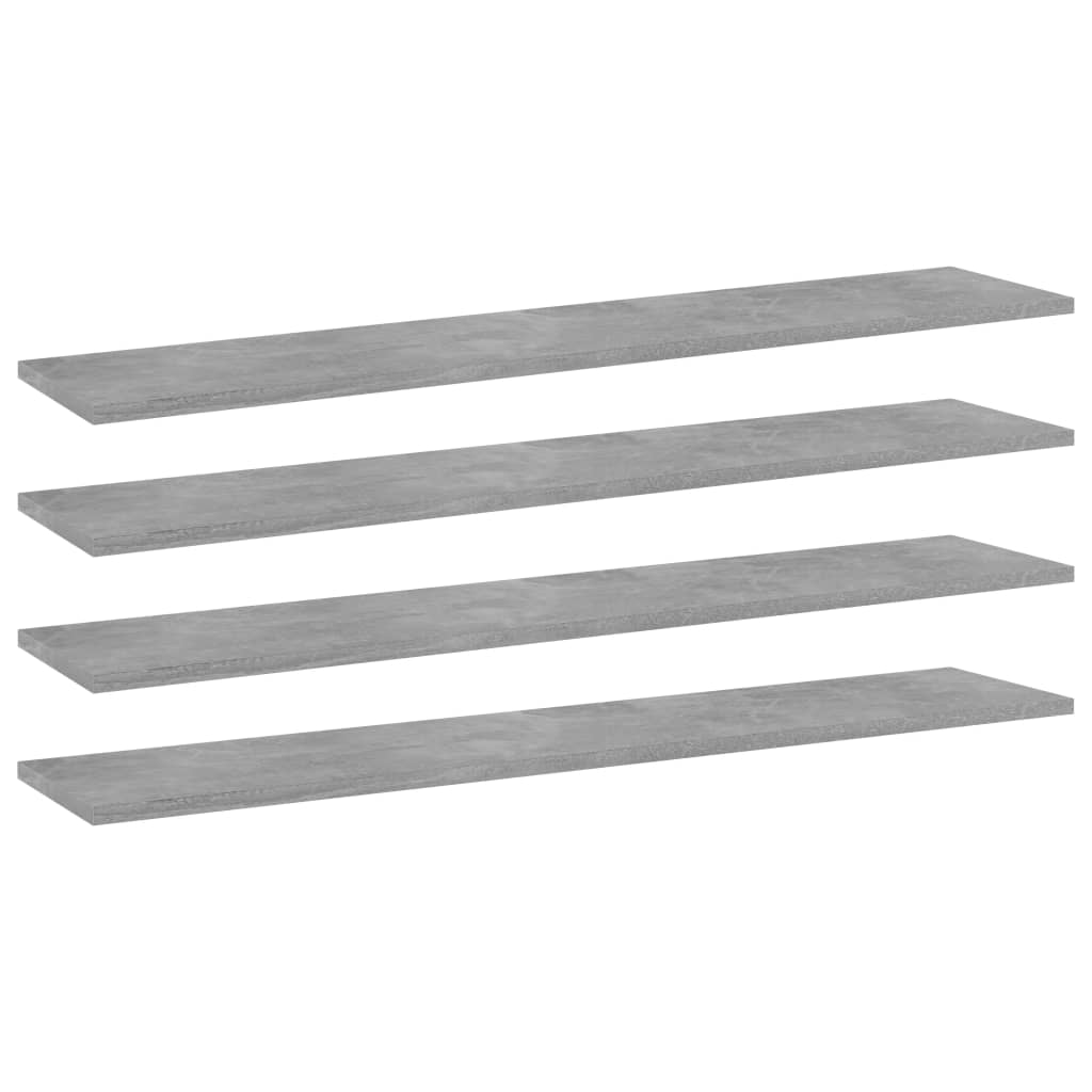 Wandschappen 4 st 100x20x1,5 cm bewerkt hout betongrijs is nu te koop bij PeponiXL, paradijselijk wonen!