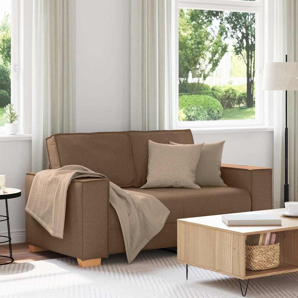 2-zitsbank Bruin 160x78x84 cm Stof is nu te koop bij PeponiXL, paradijselijk wonen!