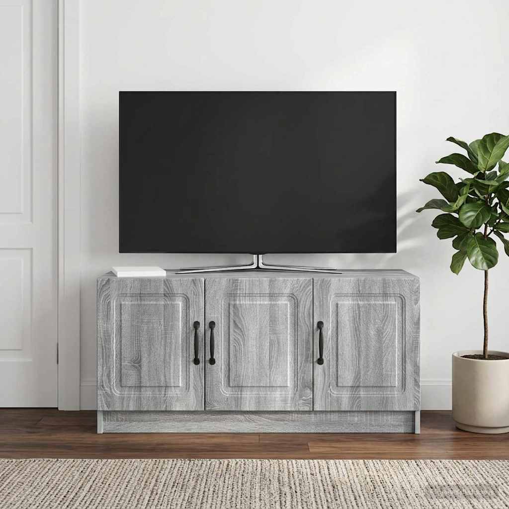 TV-kast Grijs sonoma 99 x 34,5 x 47 cm Bewerkt hout is nu te koop bij PeponiXL, paradijselijk wonen!