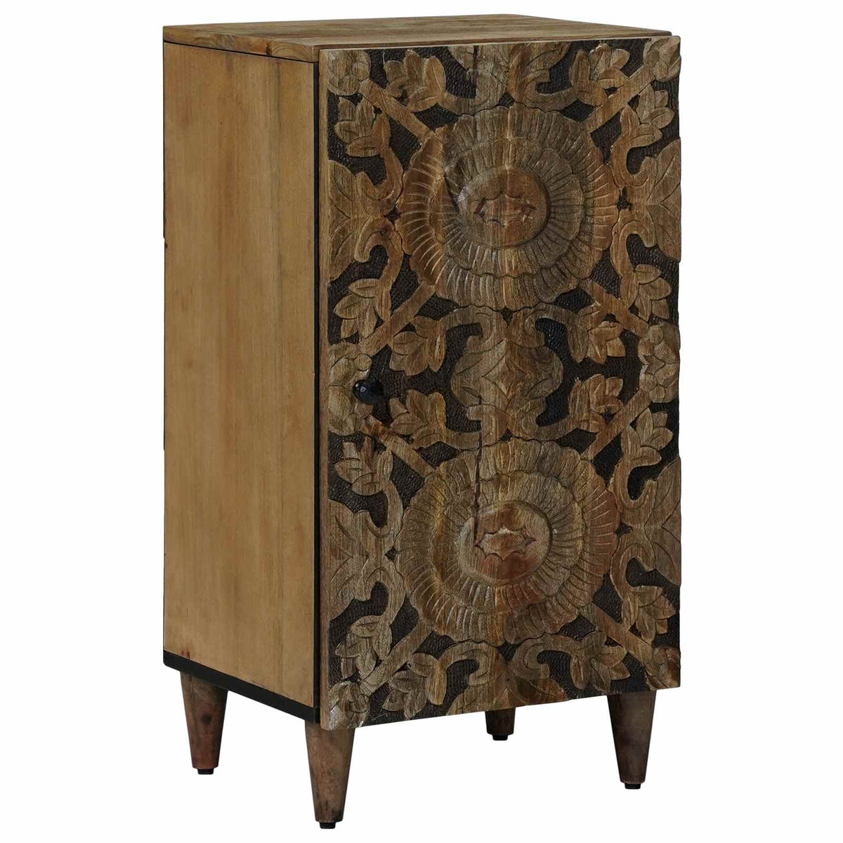 Dressoir met opslag Bruin 40 x 33,5 x 75 cm Massief Mango Hout is nu te koop bij PeponiXL, paradijselijk wonen!