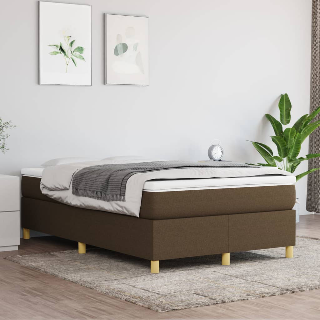 Boxspring bed 120x200 cm stof donkerbruin is nu te koop bij PeponiXL, paradijselijk wonen!