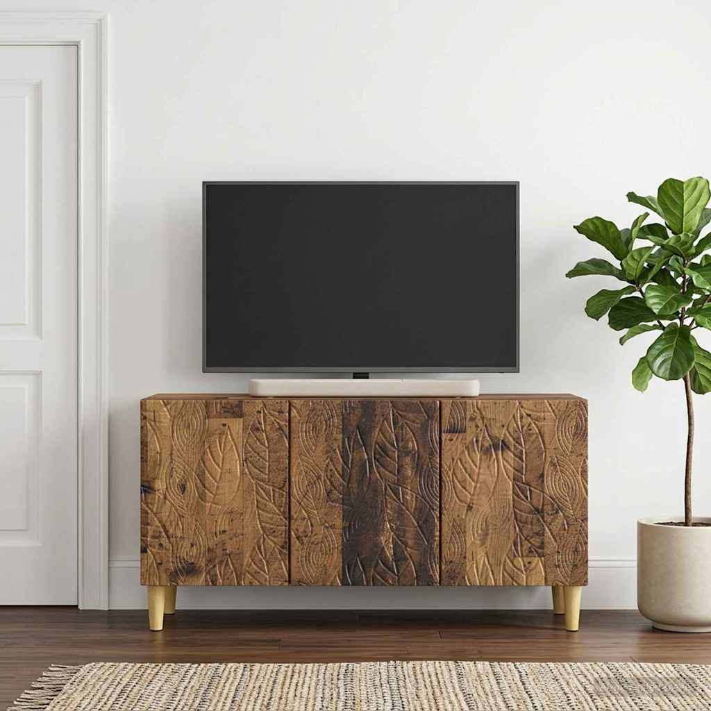 TV-kast 99 x 34,5 x 50 cm Oud hout Bewerkt hout is nu te koop bij PeponiXL, paradijselijk wonen!