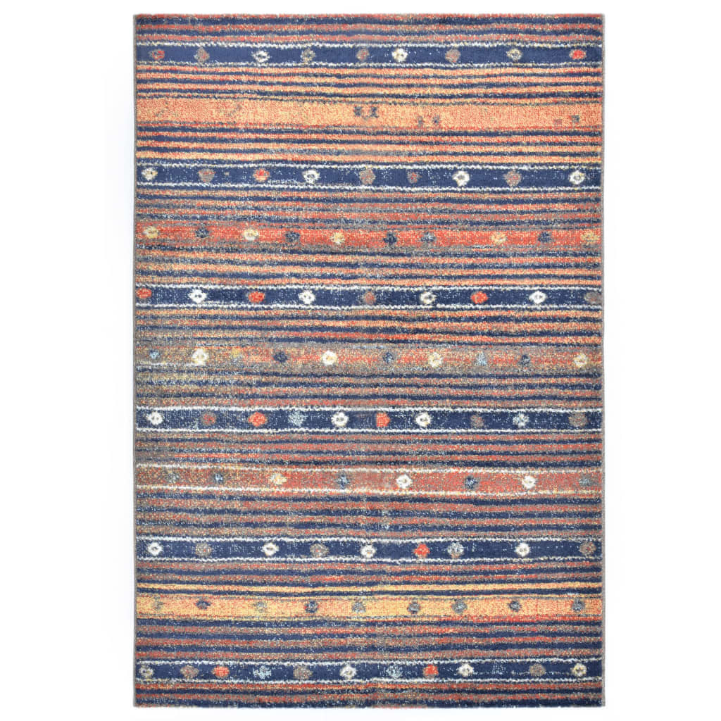 Vloerkleed 160x230 PP blauw en oranje is nu te koop bij PeponiXL, paradijselijk wonen!