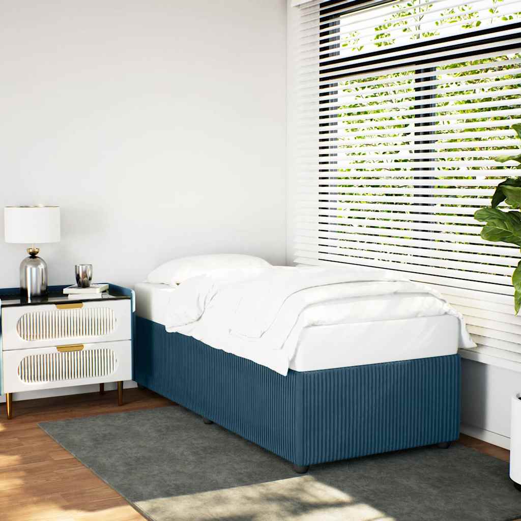 Bedframe fluweel blauw 100x200 cm is nu te koop bij PeponiXL, paradijselijk wonen!