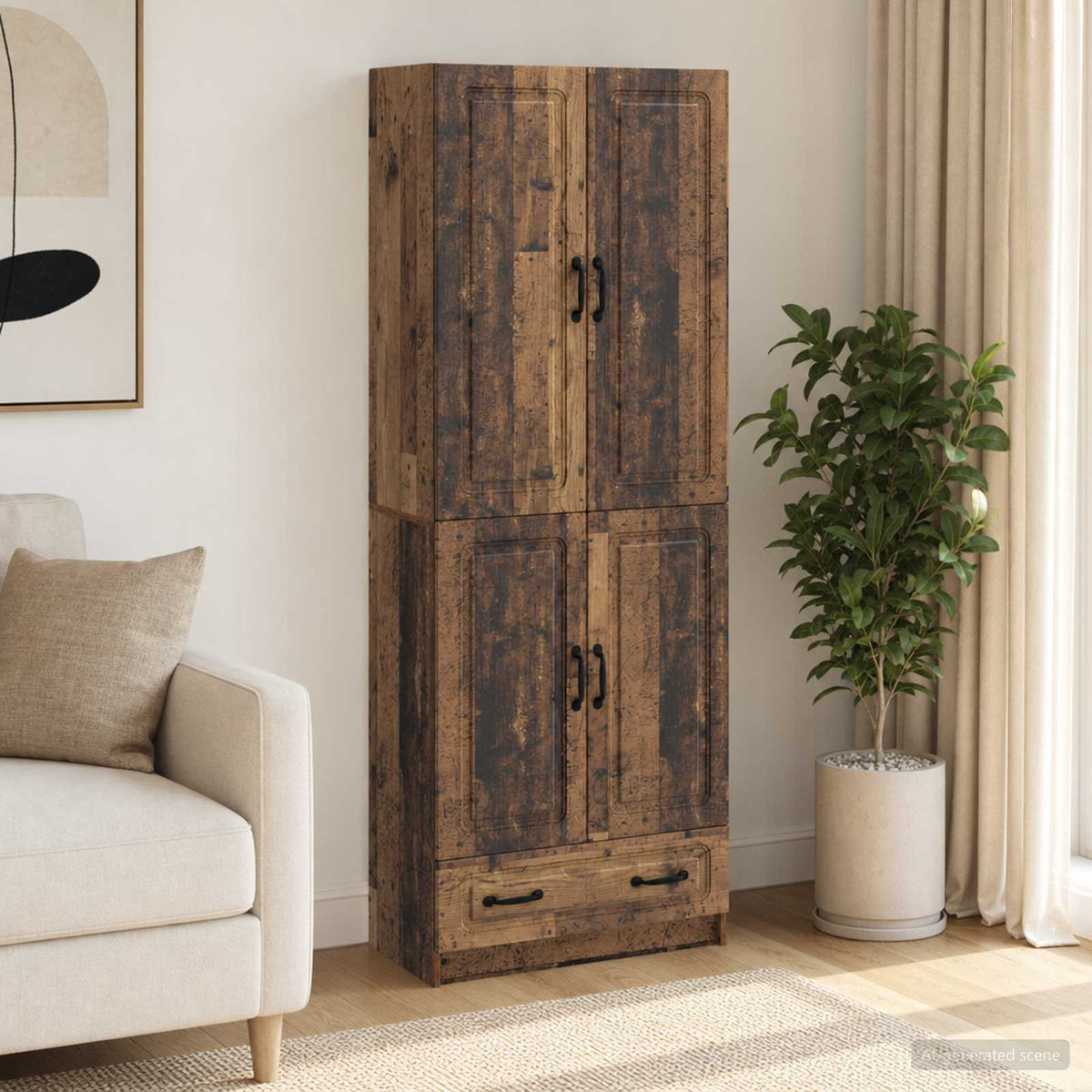 Kastenset 2 pcs Oud hout Bewerkt hout is nu te koop bij PeponiXL, paradijselijk wonen!