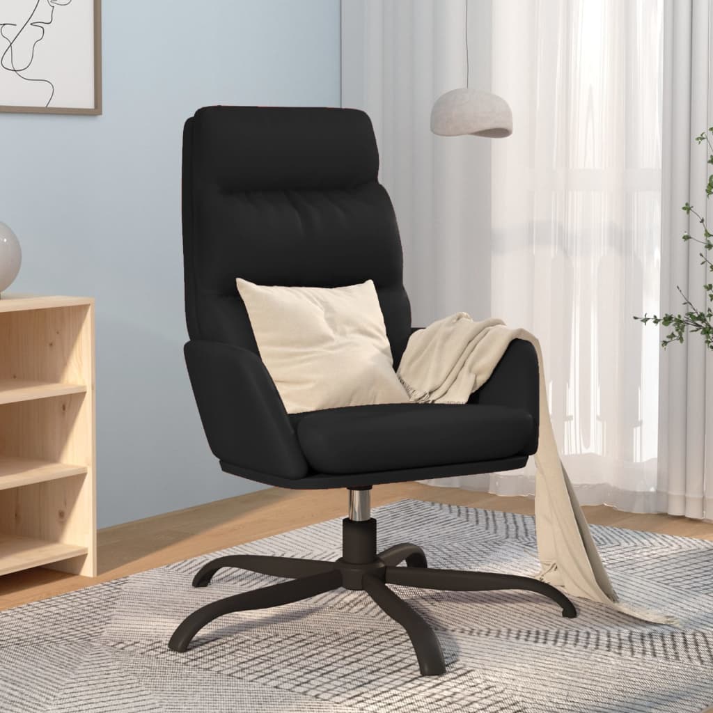 Relaxstoel kunstleer zwart is nu te koop bij PeponiXL, paradijselijk wonen!