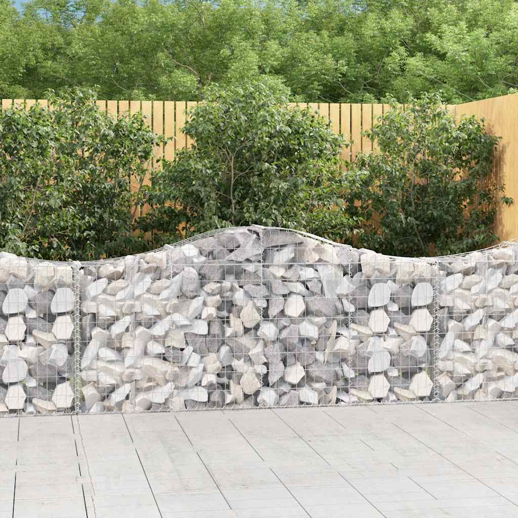 Schanskorven 30 st gewelfd 200x30x80/100 cm ijzer is nu te koop bij PeponiXL, paradijselijk wonen!