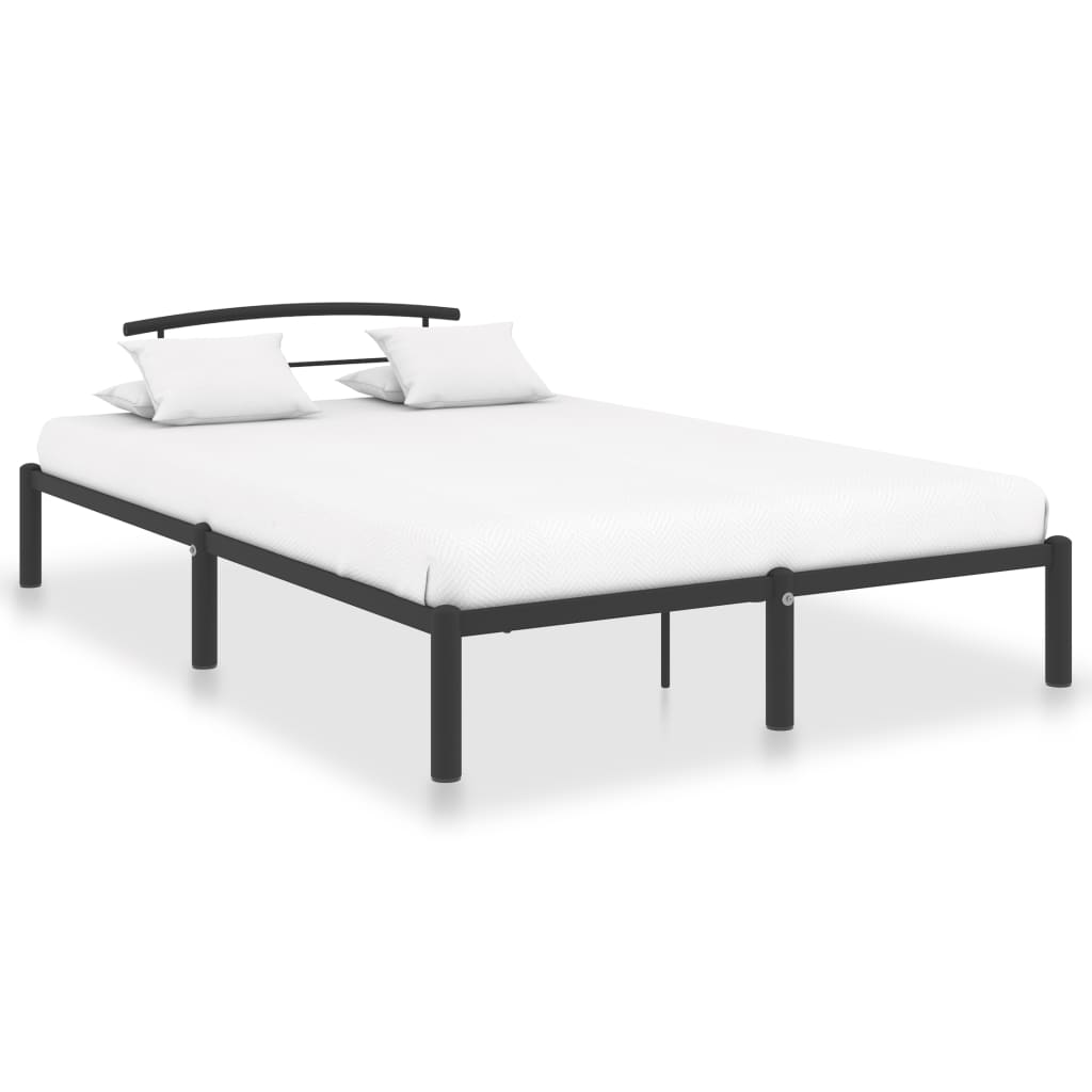Bedframe metaal zwart 160x200 cm is nu te koop bij PeponiXL, paradijselijk wonen!