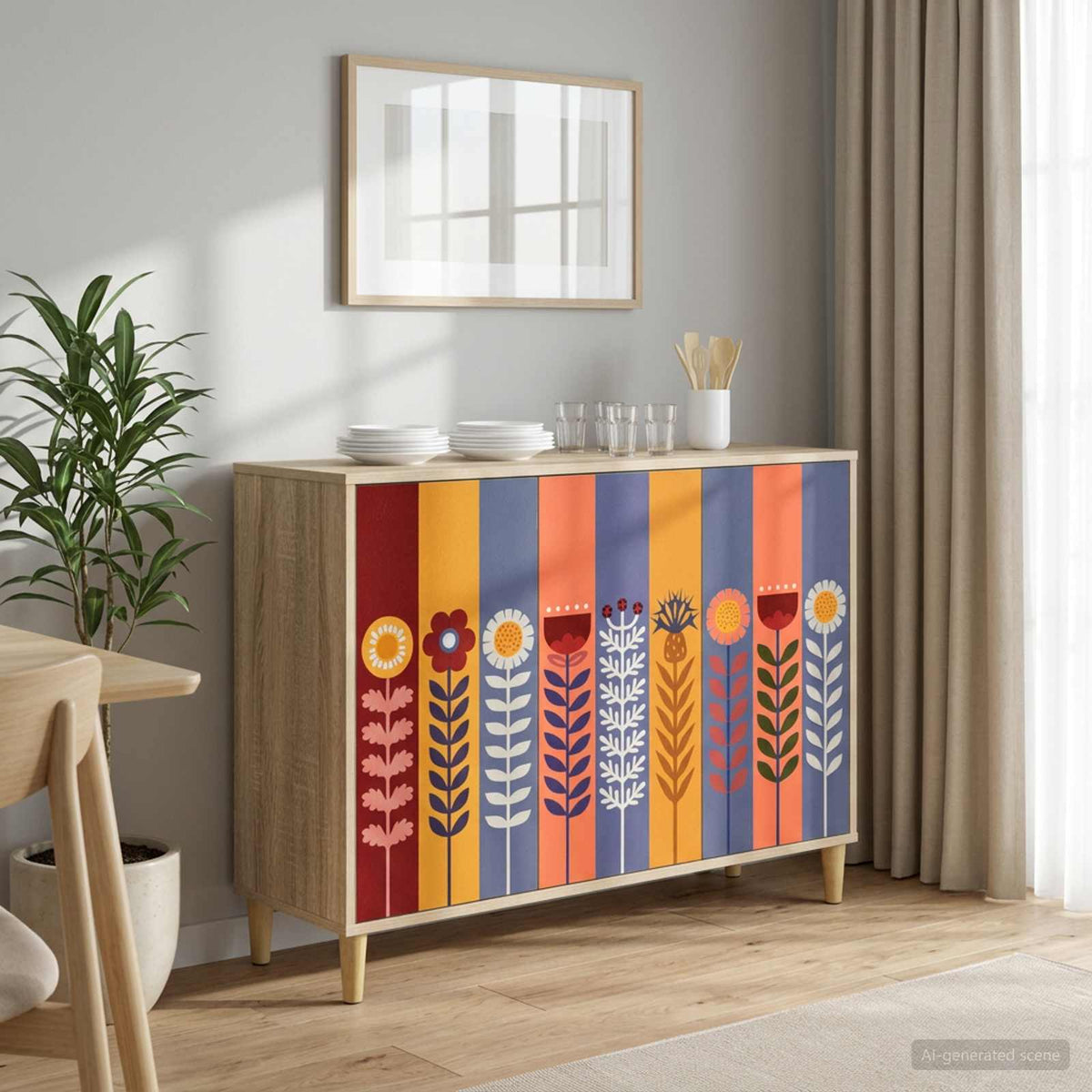 Dressoir ESSEN Sonoma 102 x 33 x 75 cm Bewerkt hout is nu te koop bij PeponiXL, paradijselijk wonen!