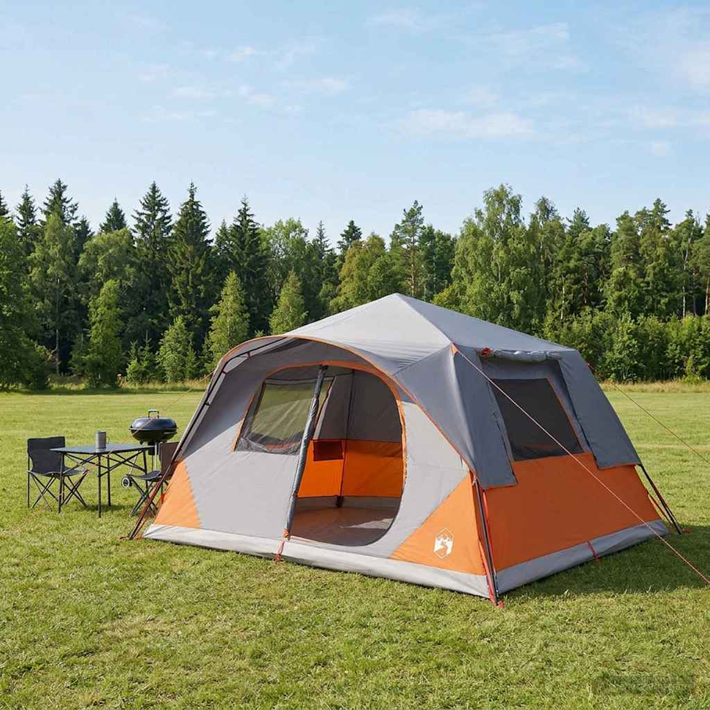 Directe Tent met dak Grijs en Oranje 365 x 280 x 200 cm is nu te koop bij PeponiXL, paradijselijk wonen!