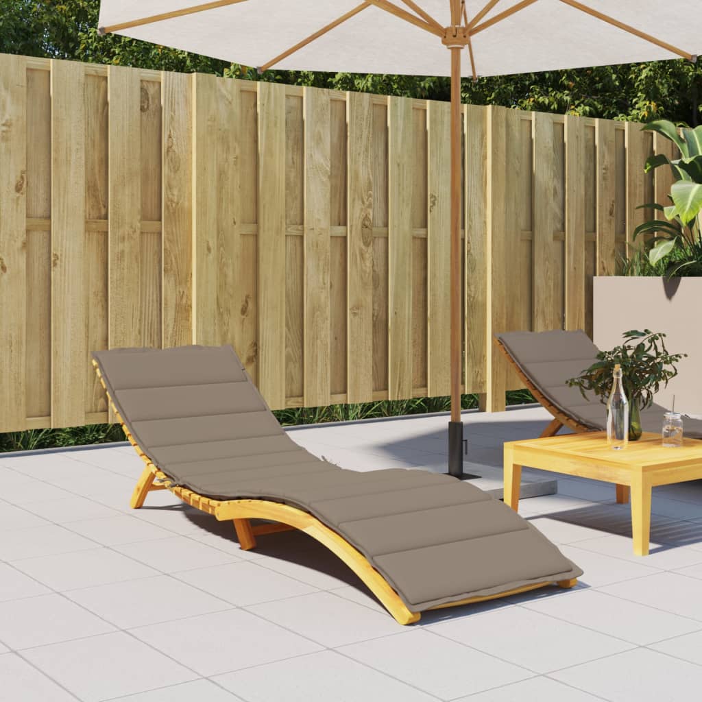 Ligbedkussen 200x60x3 cm oxford stof taupe is nu te koop bij PeponiXL, paradijselijk wonen!