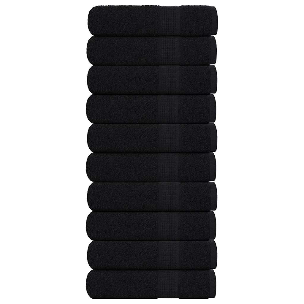 Douchehanddoeken FROGN 10 st 70x140 cm 360 g/m² zwart is nu te koop bij PeponiXL, paradijselijk wonen!