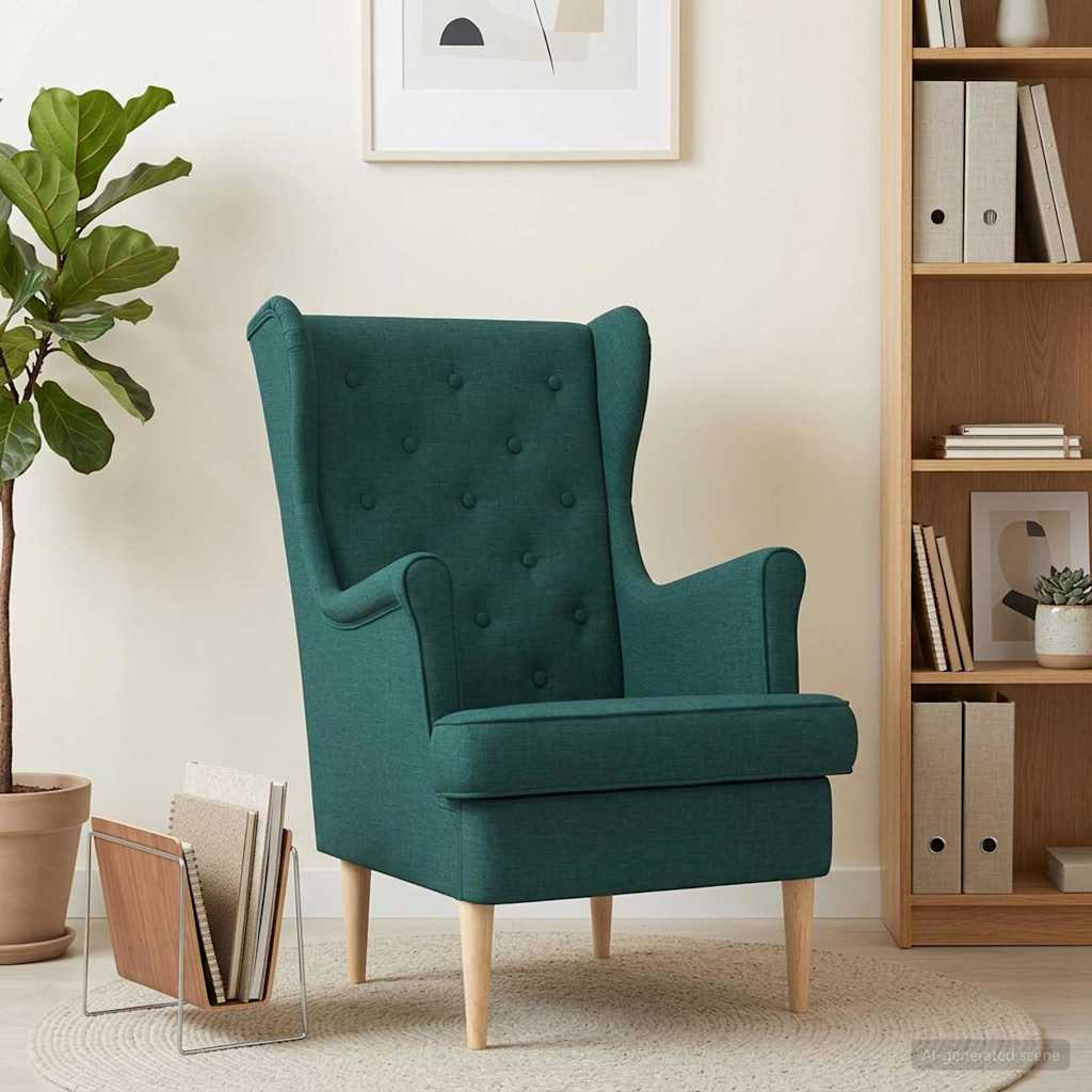 Fauteuil Donkergroen Stof is nu te koop bij PeponiXL, paradijselijk wonen!