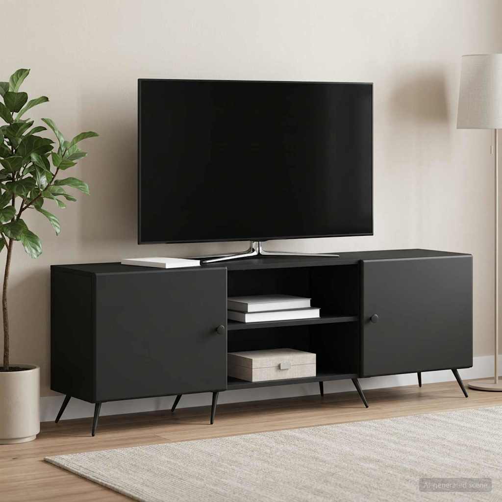 TV-kast Zwart 150 x 31 x 50 cm Bewerkt hout is nu te koop bij PeponiXL, paradijselijk wonen!