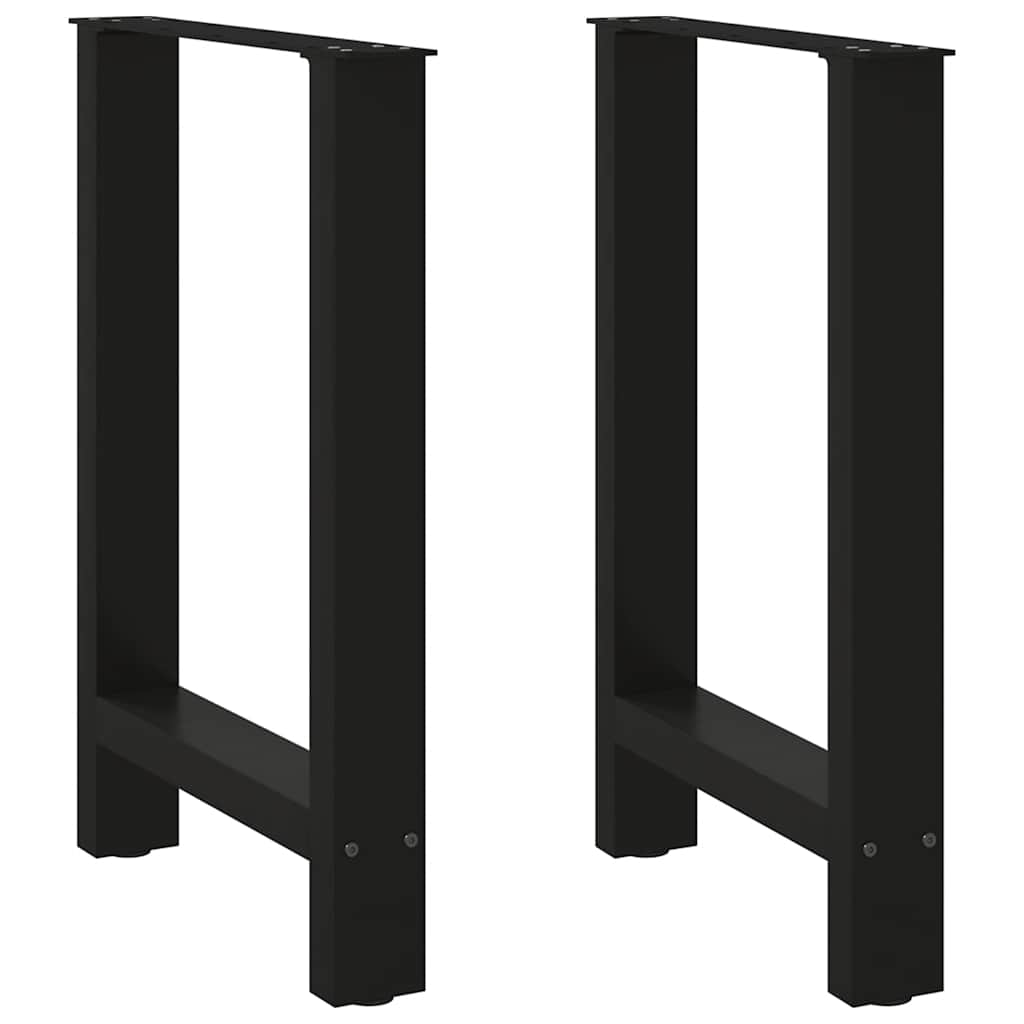 Eettafelpoten 2 st 60x(72-73) cm staal zwart is nu te koop bij PeponiXL, paradijselijk wonen!