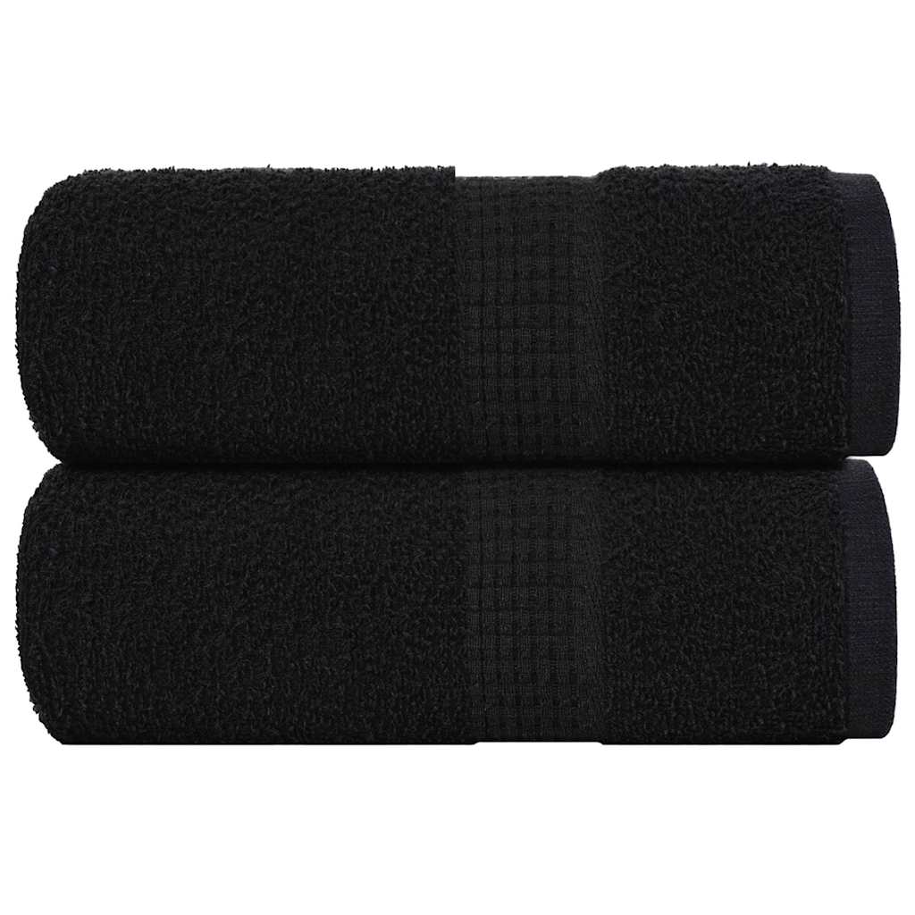 Washandjes FROGN 2 st 30x30 cm 360 g/m² zwart is nu te koop bij PeponiXL, paradijselijk wonen!