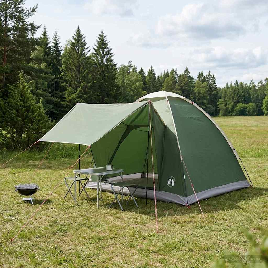 Kamperen tent met dak Groen 2-persoons Polyester en staal is nu te koop bij PeponiXL, paradijselijk wonen!