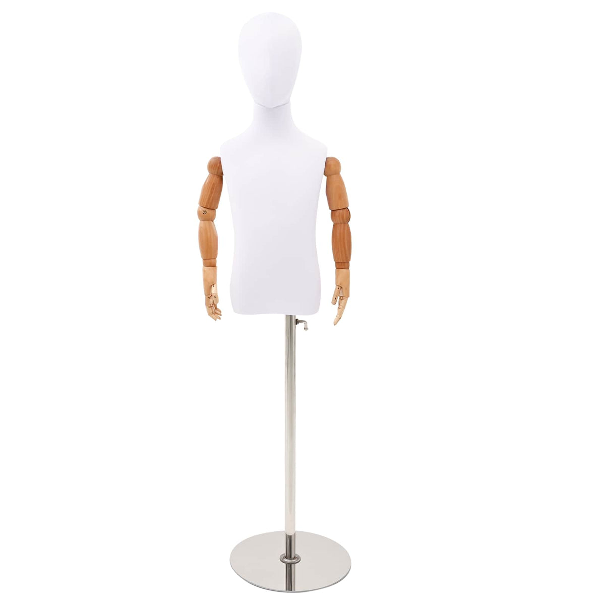 Verstelbare 120-150 cm Mannequin met Basis Uniseks PP Wit is nu te koop bij PeponiXL, paradijselijk wonen!