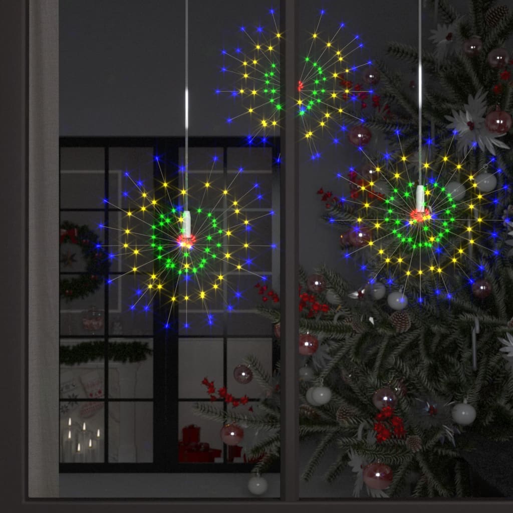 10 st Kerstverlichting vuurwerk 1400 LED's 20 cm meerkleurig is nu te koop bij PeponiXL, paradijselijk wonen!