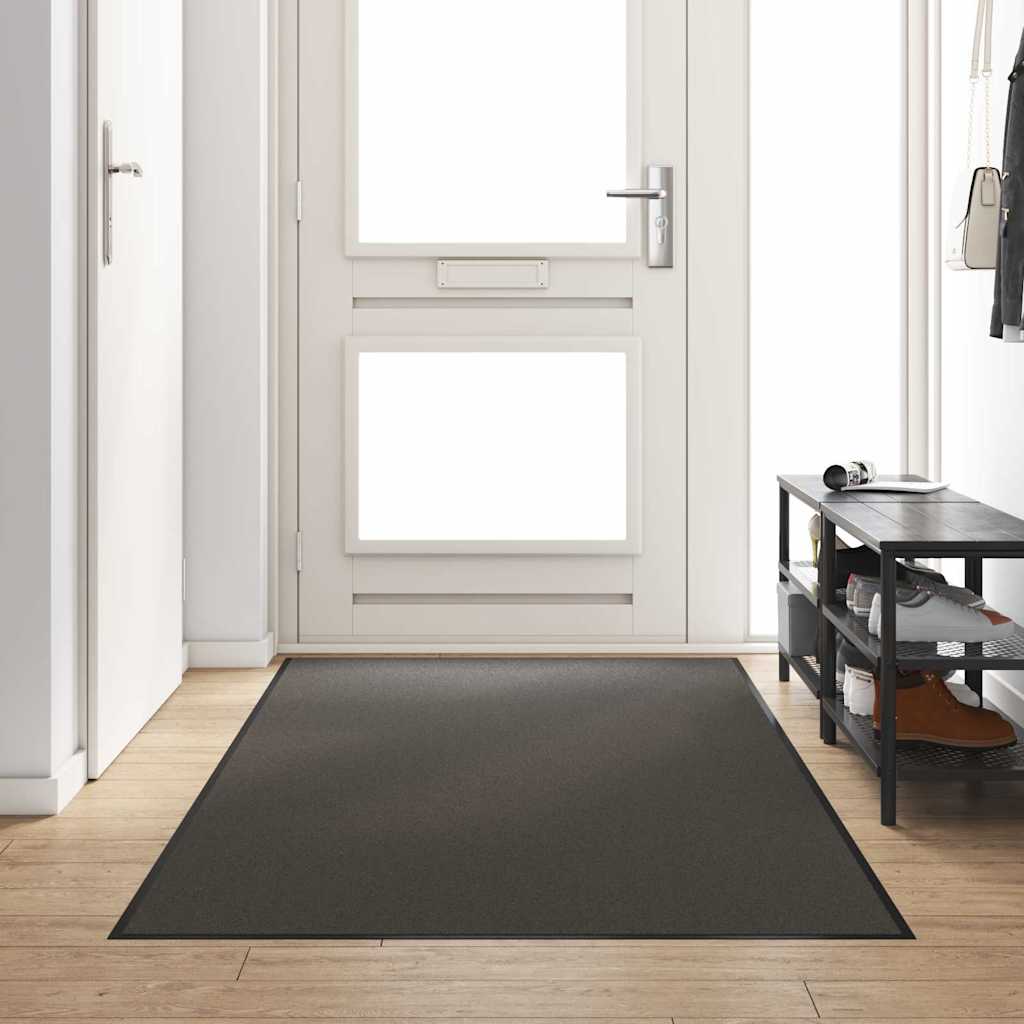Deurmat Anders Antraciet en Zwart 120 x 250 cm Polyamide en PVC is nu te koop bij PeponiXL, paradijselijk wonen!