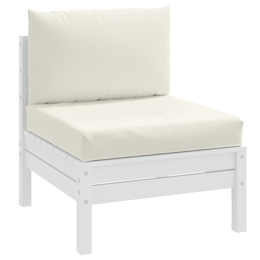 Palletkussens 2 st stof gemêleerd crèmekleurig is nu te koop bij PeponiXL, paradijselijk wonen!