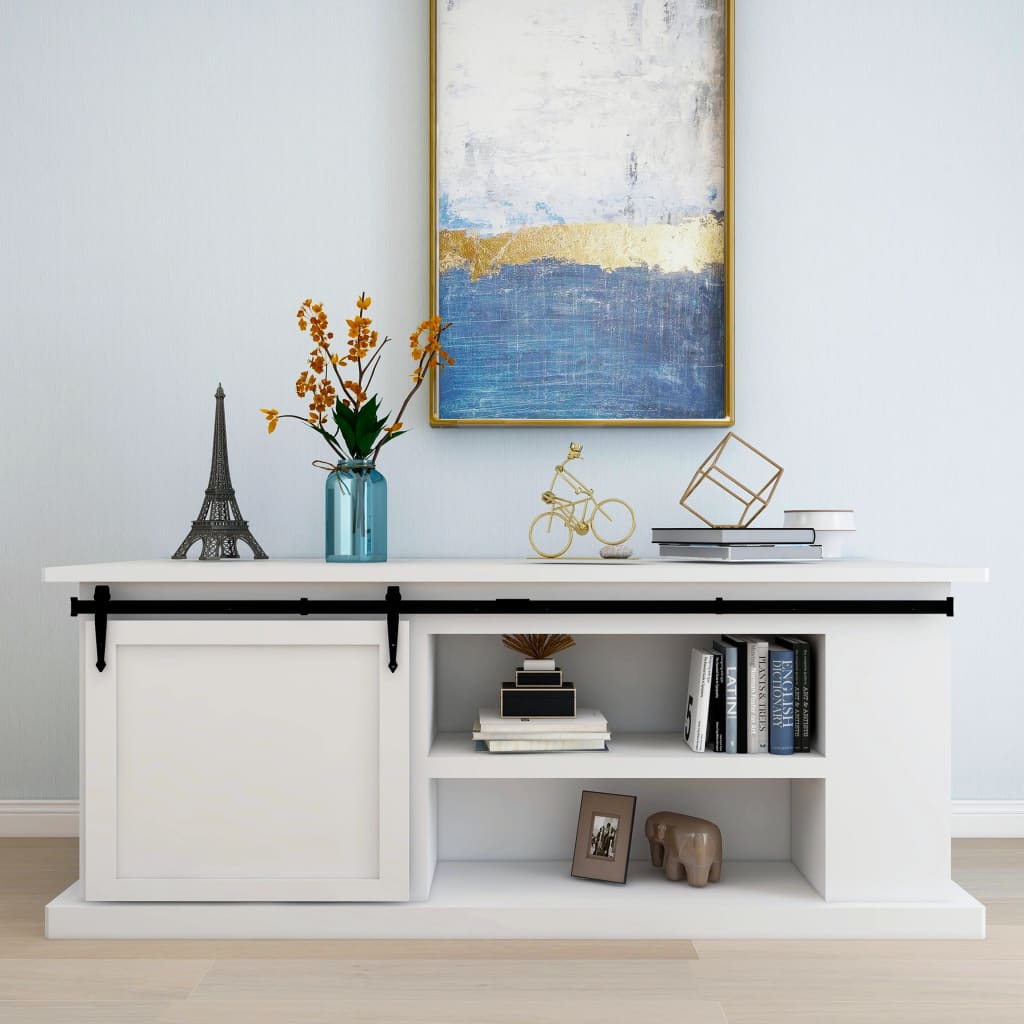 Ophangset voor minischuifdeur 183 cm koolstofstaal is nu te koop bij PeponiXL, paradijselijk wonen!