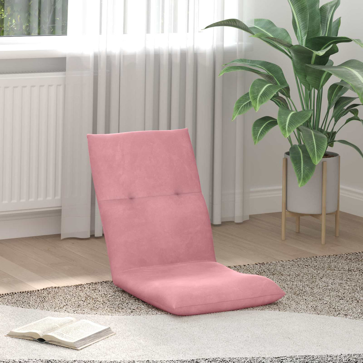 Vloerstoel Roze 46 x 50 x 61 cm Fluweel is nu te koop bij PeponiXL, paradijselijk wonen!