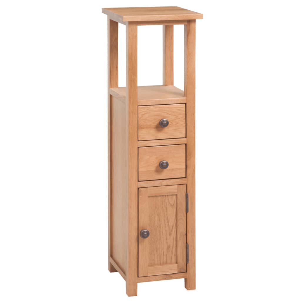 Hoekkast 26x26x94 cm massief eikenhout is nu te koop bij PeponiXL, paradijselijk wonen!