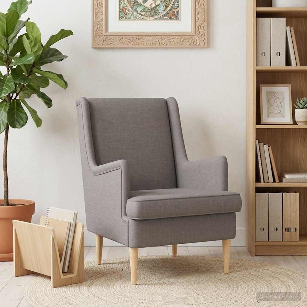 Fauteuil Taupe Stof is nu te koop bij PeponiXL, paradijselijk wonen!