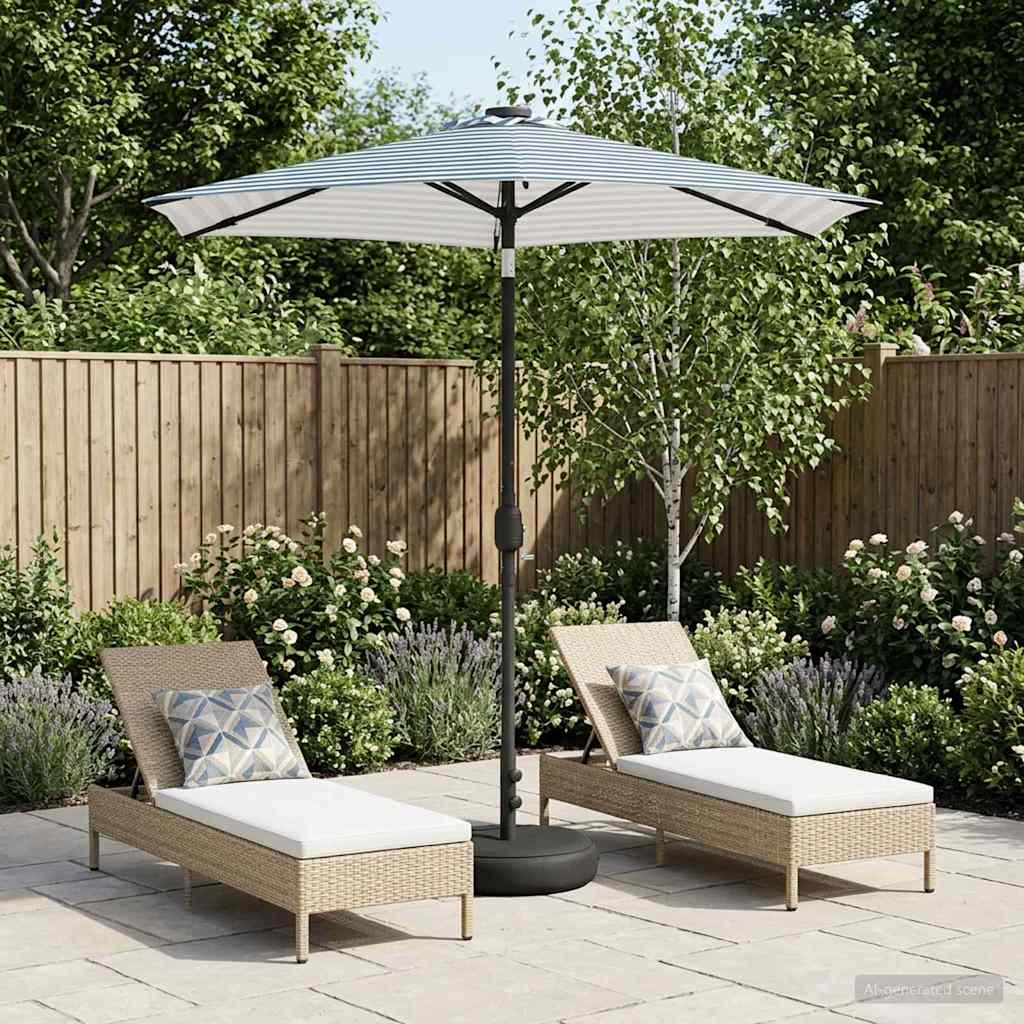 Tuinparasol met LED-lampen en voet 230 x 230 cm Polyester is nu te koop bij PeponiXL, paradijselijk wonen!