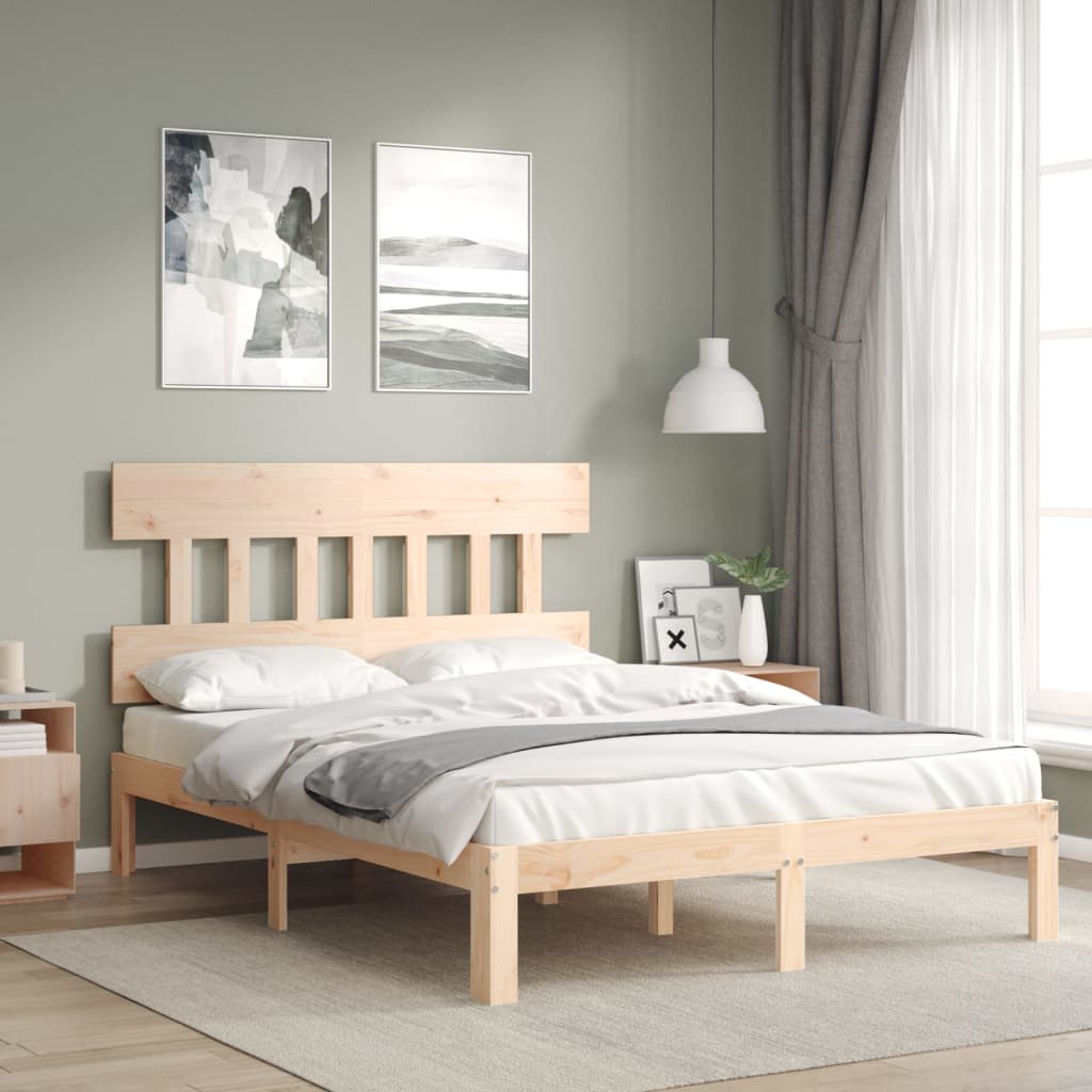 Bedframe zonder matras massief grenenhout 140x190 cm is nu te koop bij PeponiXL, paradijselijk wonen!
