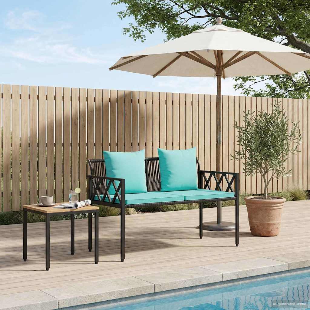 Buitenbanken 2 -Seater 116 x 56 x 75 cm poly rattan is nu te koop bij PeponiXL, paradijselijk wonen!