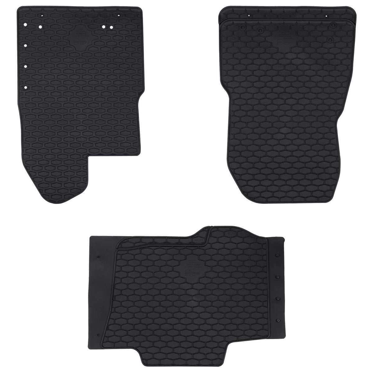 Autobodemmat 3 pcs Zwart Rubber is nu te koop bij PeponiXL, paradijselijk wonen!