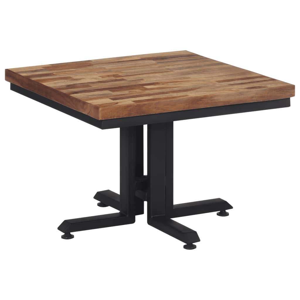 Salontafel 55x55x40 cm massief gerecycled teakhout is nu te koop bij PeponiXL, paradijselijk wonen!