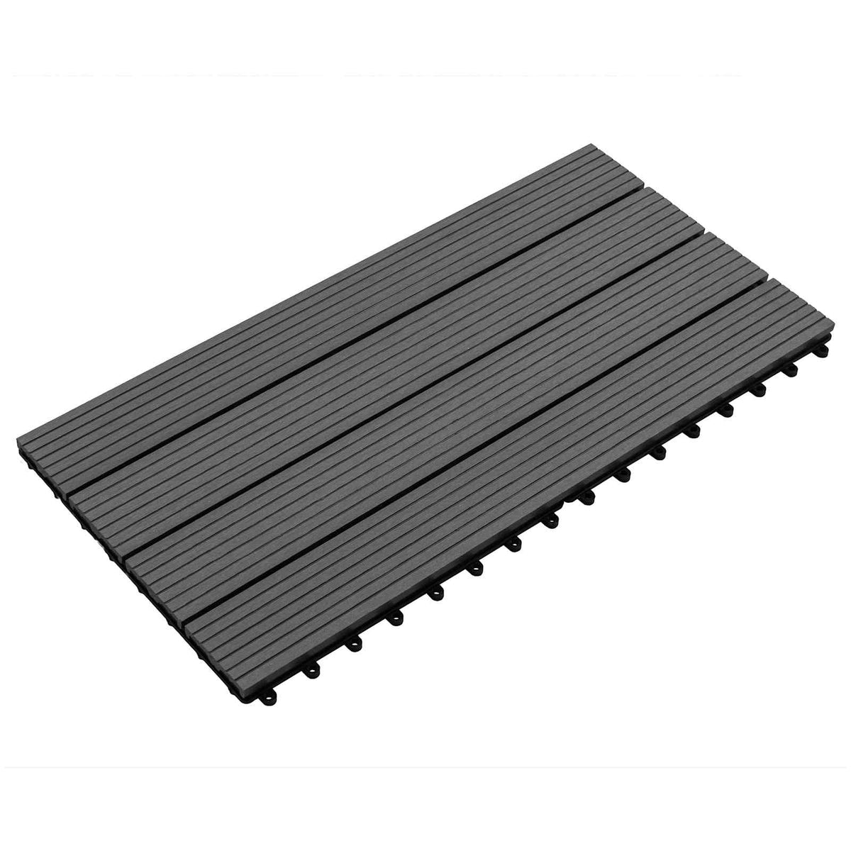 Terras Tegel 6 pcs Zwart 60 x 30 cm WPC is nu te koop bij PeponiXL, paradijselijk wonen!