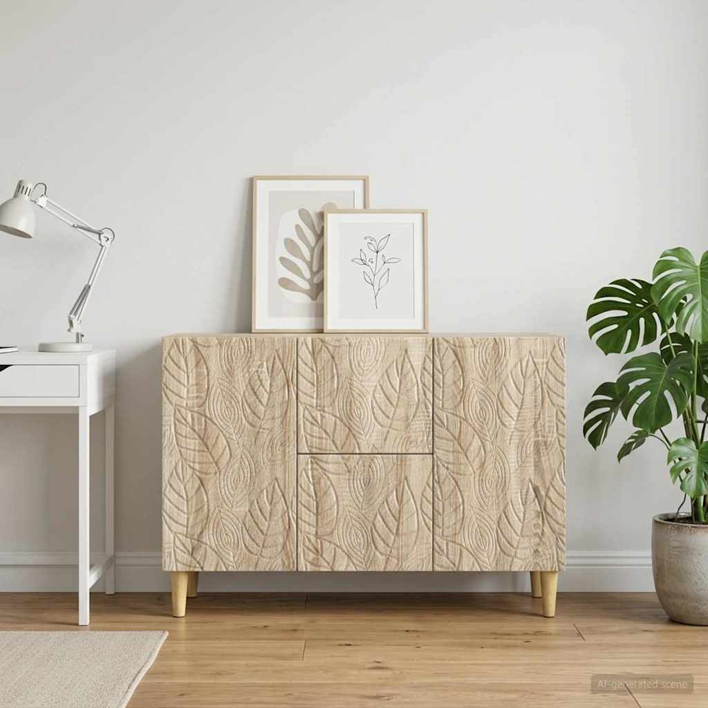 Dressoir Sonoma Eiken 89 x 34,5 x 60 cm Bewerkt hout is nu te koop bij PeponiXL, paradijselijk wonen!