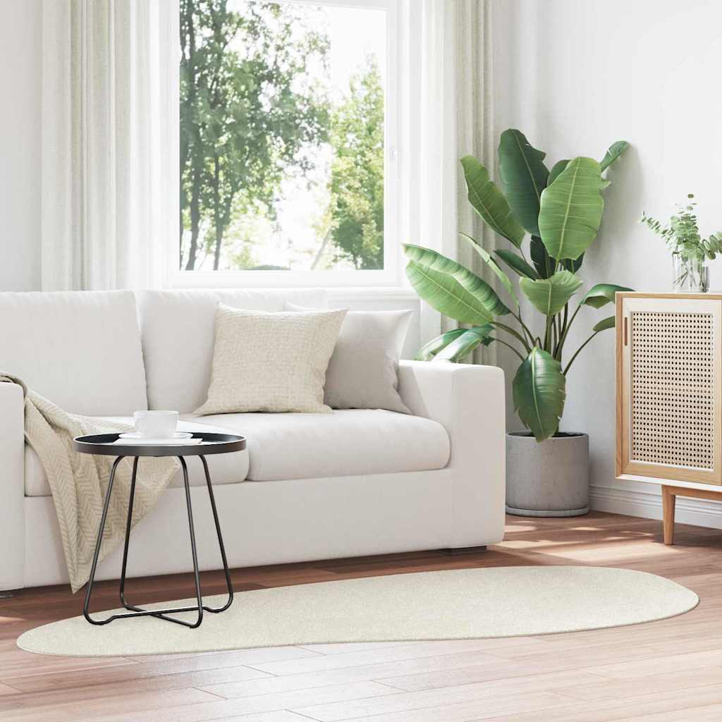 Vloerkleden HUARTE Crème 100 x 200 cm Polyester is nu te koop bij PeponiXL, paradijselijk wonen!