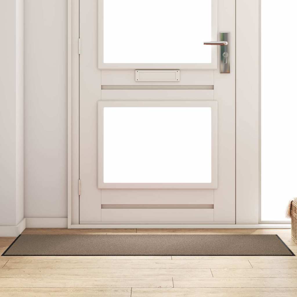 Deurmat Beige en zwart 60 x 180 cm 100% Polyamide is nu te koop bij PeponiXL, paradijselijk wonen!