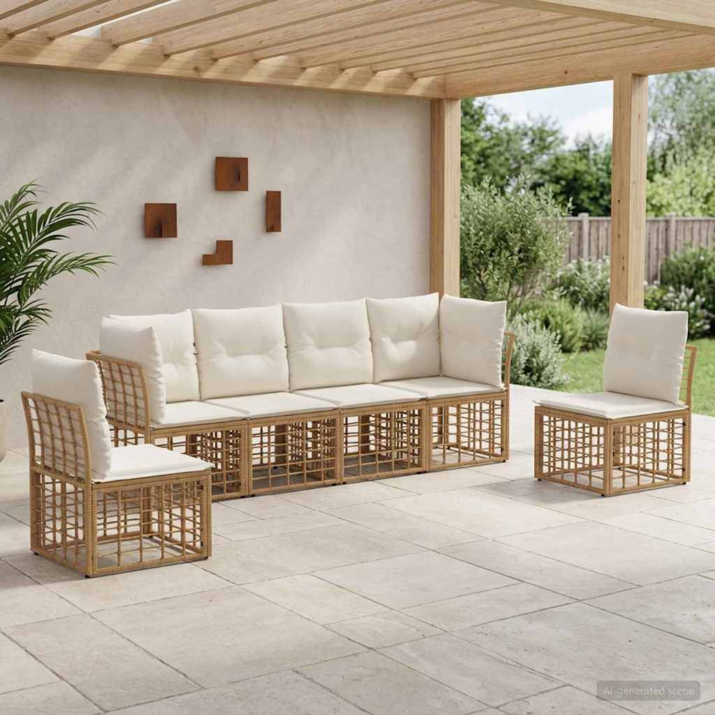 Buiten bankenset Naturel Polyester is nu te koop bij PeponiXL, paradijselijk wonen!