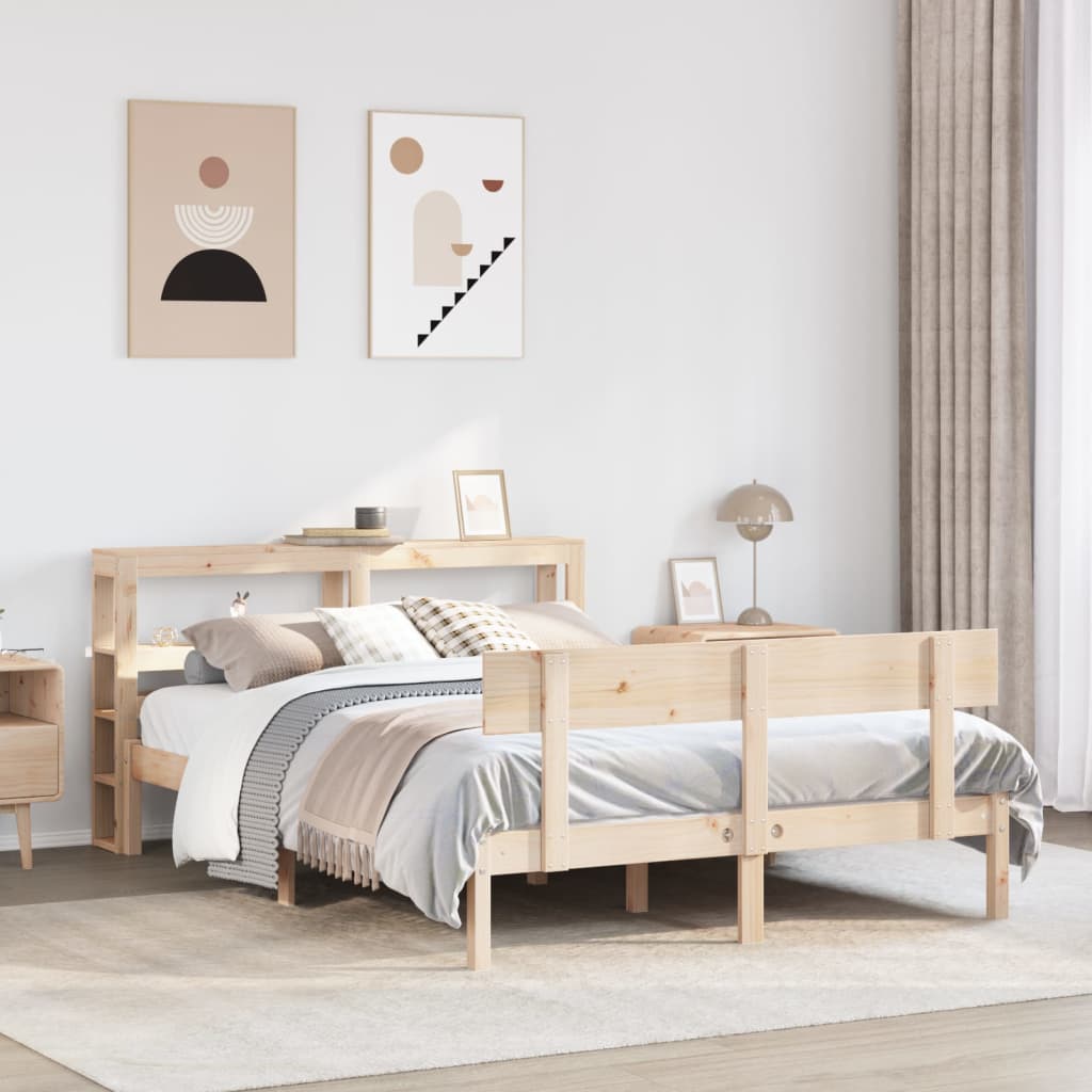 Bedframe zonder matras massief grenenhout 140x190 cm is nu te koop bij PeponiXL, paradijselijk wonen!