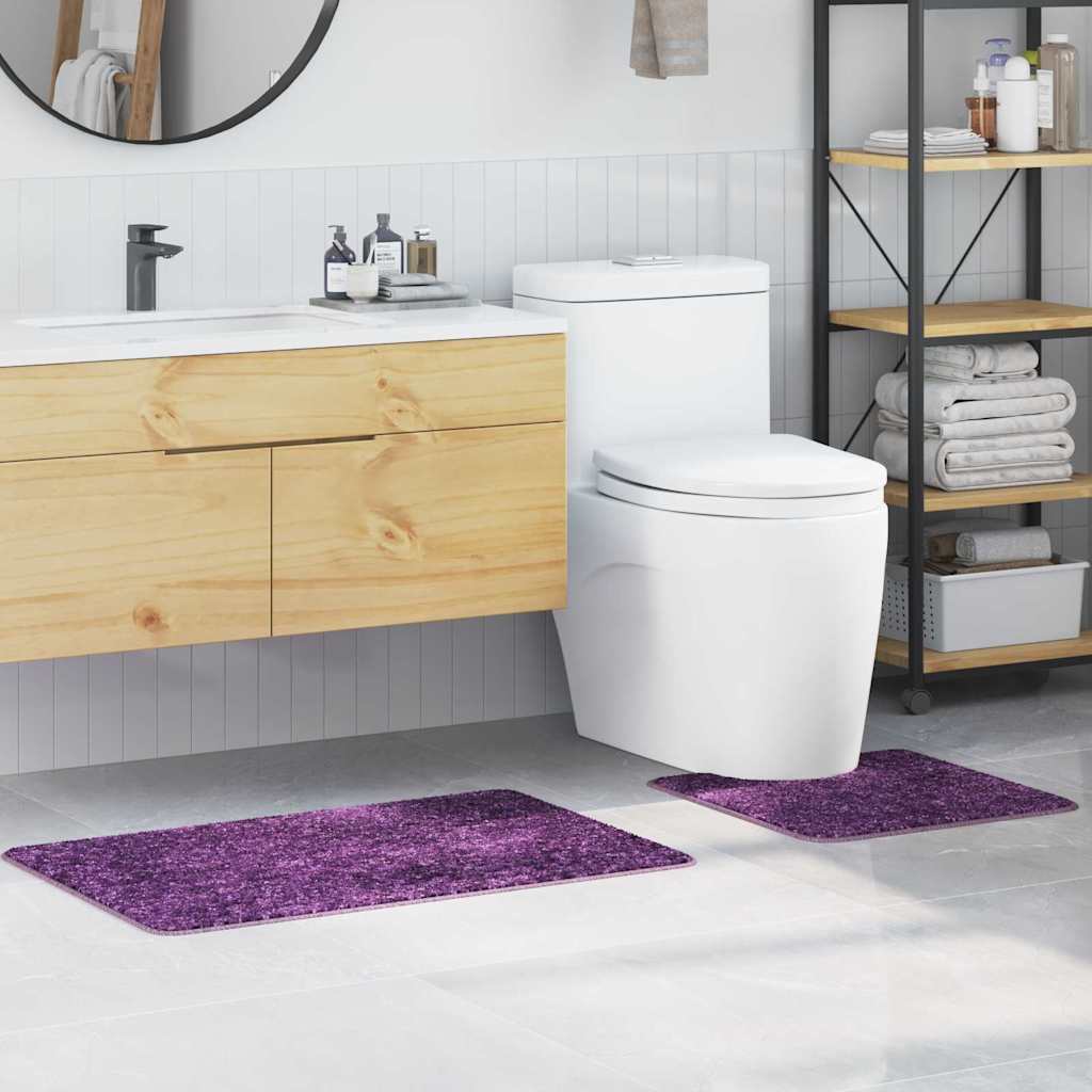 Antislip Badmat Set 2 pcs Paars PP is nu te koop bij PeponiXL, paradijselijk wonen!