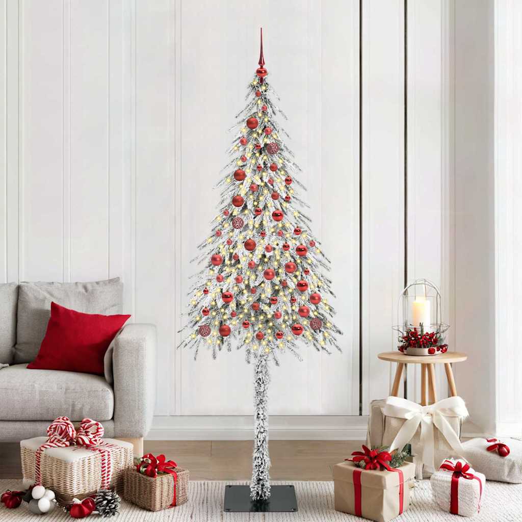 Kerstboom met 300 LED met standaard Wit 210 cm PE en staal is nu te koop bij PeponiXL, paradijselijk wonen!