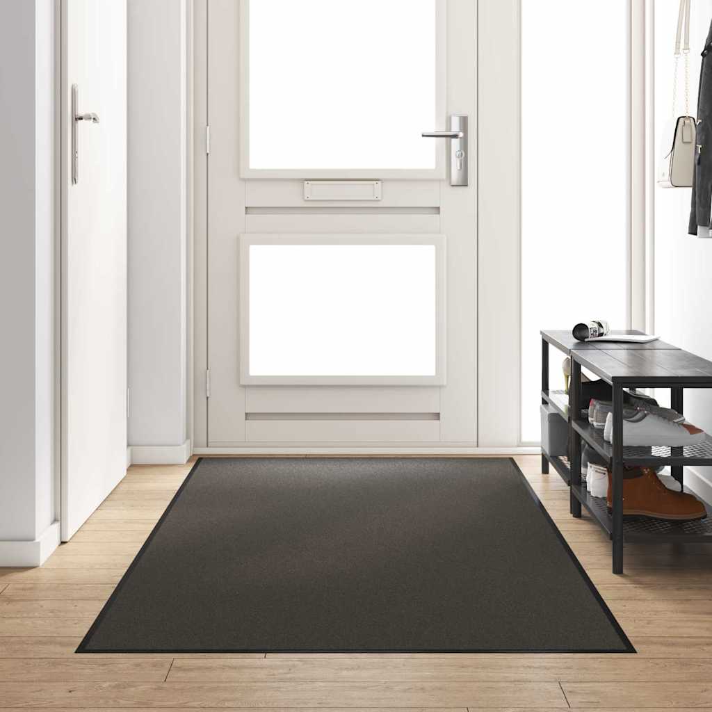 Deurmat Antraciet en Zwart 120 x 250 cm 100% Polyamide is nu te koop bij PeponiXL, paradijselijk wonen!