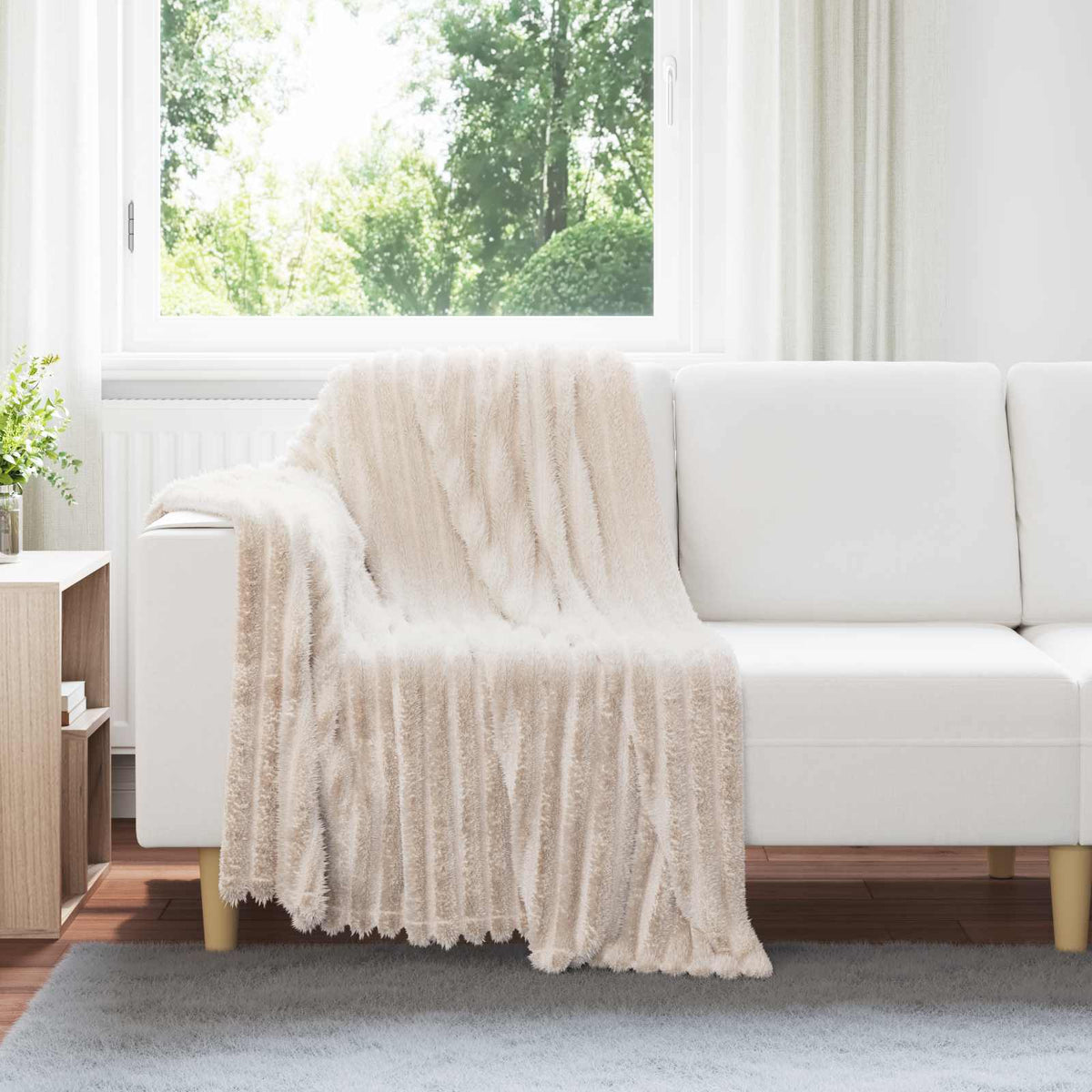 Kleden 6 pcs Beige 150 x 130 cm Fleece is nu te koop bij PeponiXL, paradijselijk wonen!