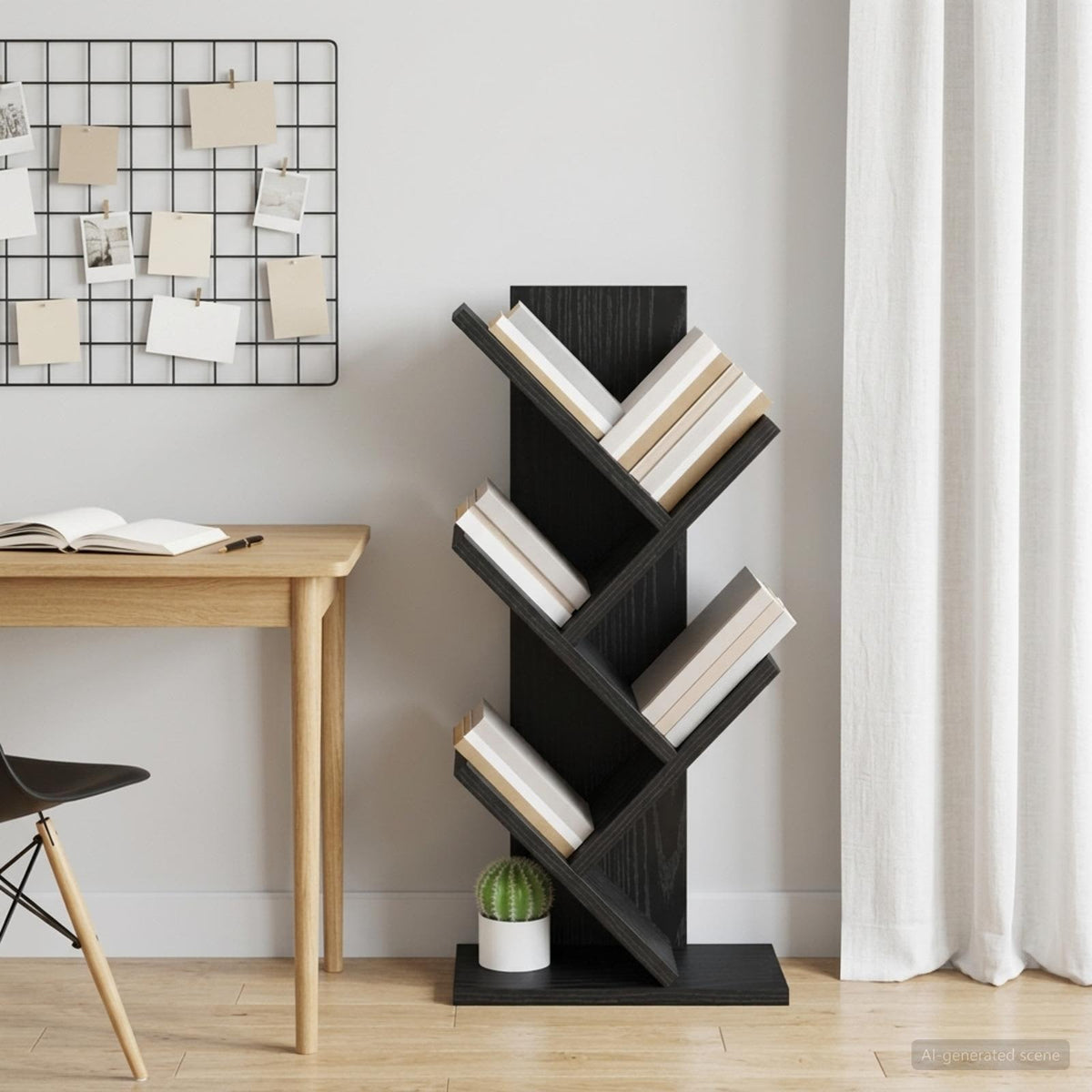 Boomboekenplank 4-laags 30 x 18 x 60 cm Bewerkt hout is nu te koop bij PeponiXL, paradijselijk wonen!