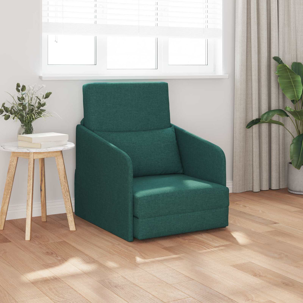 Slaapbank Donkergroen 65 x 80 x 83 cm Stof is nu te koop bij PeponiXL, paradijselijk wonen!