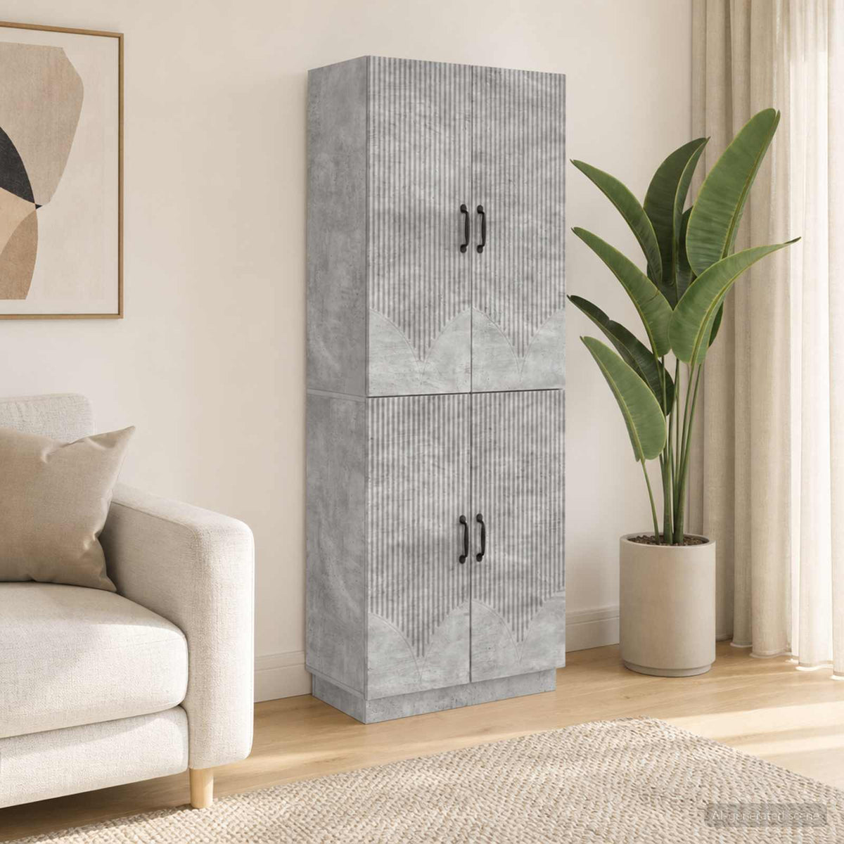 Kastenset 2 pcs Betongrijs Bewerkt hout is nu te koop bij PeponiXL, paradijselijk wonen!