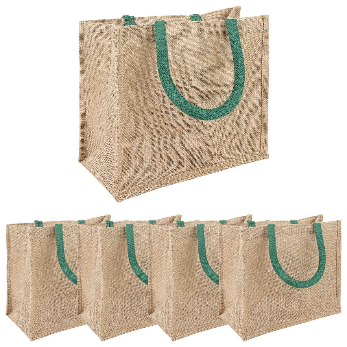Jute handtassen 5 Natuurlijk en Groen 26 x 22 x 14 cm is nu te koop bij PeponiXL, paradijselijk wonen!