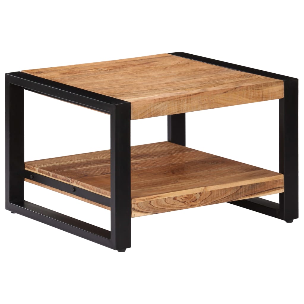 Salontafel 60x60x40 cm massief acaciahout is nu te koop bij PeponiXL, paradijselijk wonen!